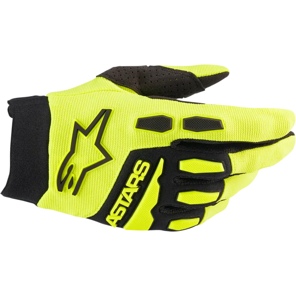 ALPINESTARS Full Bore Gloves - Fluo Yellow/Black - Small 3563622-551-S