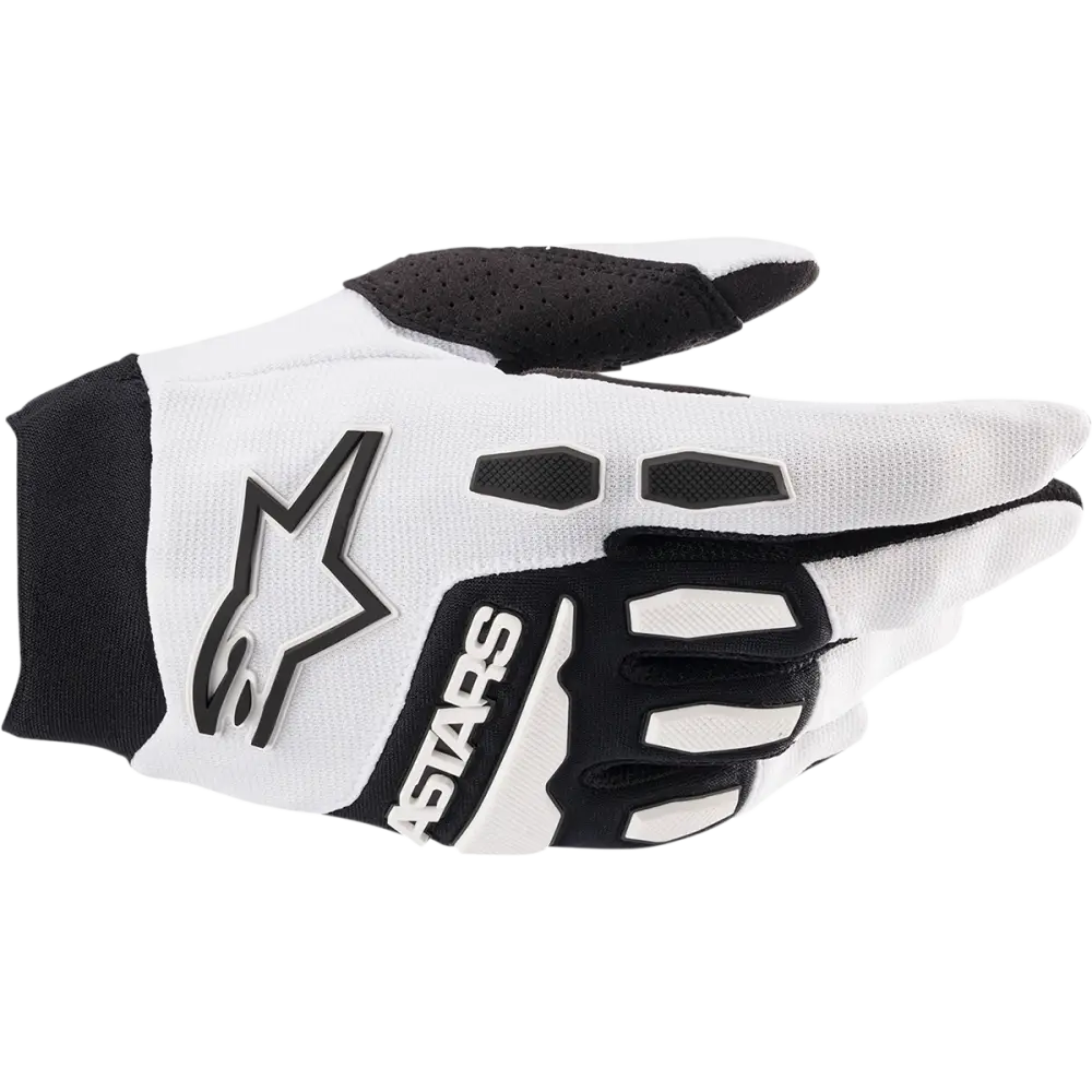 ALPINESTARS Full Bore Gloves - White/Black - Large 3563622-21-L