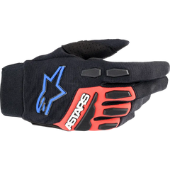 ALPINESTARS Full Bore XT Gloves - Black/Bright Red/Blue - Small 3563623-1317-S