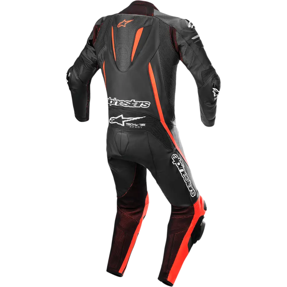 Alpinestars Fusion 1-Piece Suits - Black/Red Fluorescent / US 36 / EU 46 - Street Apparel Group