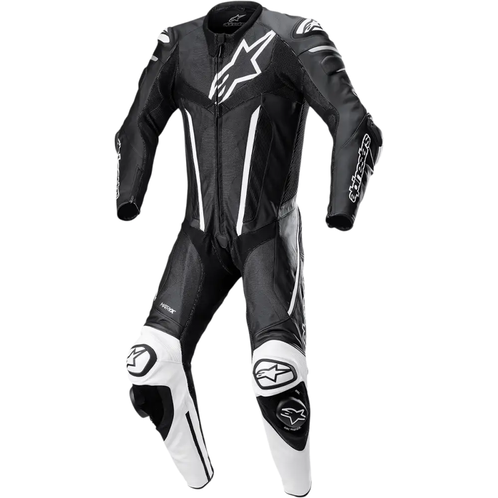 Alpinestars Fusion 1-Piece Suits - Black/White / US 48 / EU 58 - Street Apparel Group