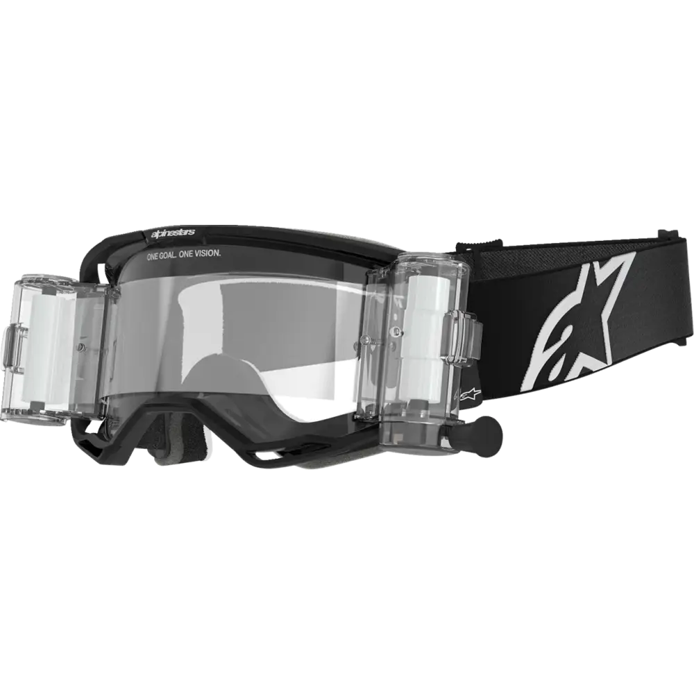 Alpinestars GOGGLES Vision 8 Roll-Off Goggle - Corp - Black - Clear 5101125-1529 - Eyewear Group