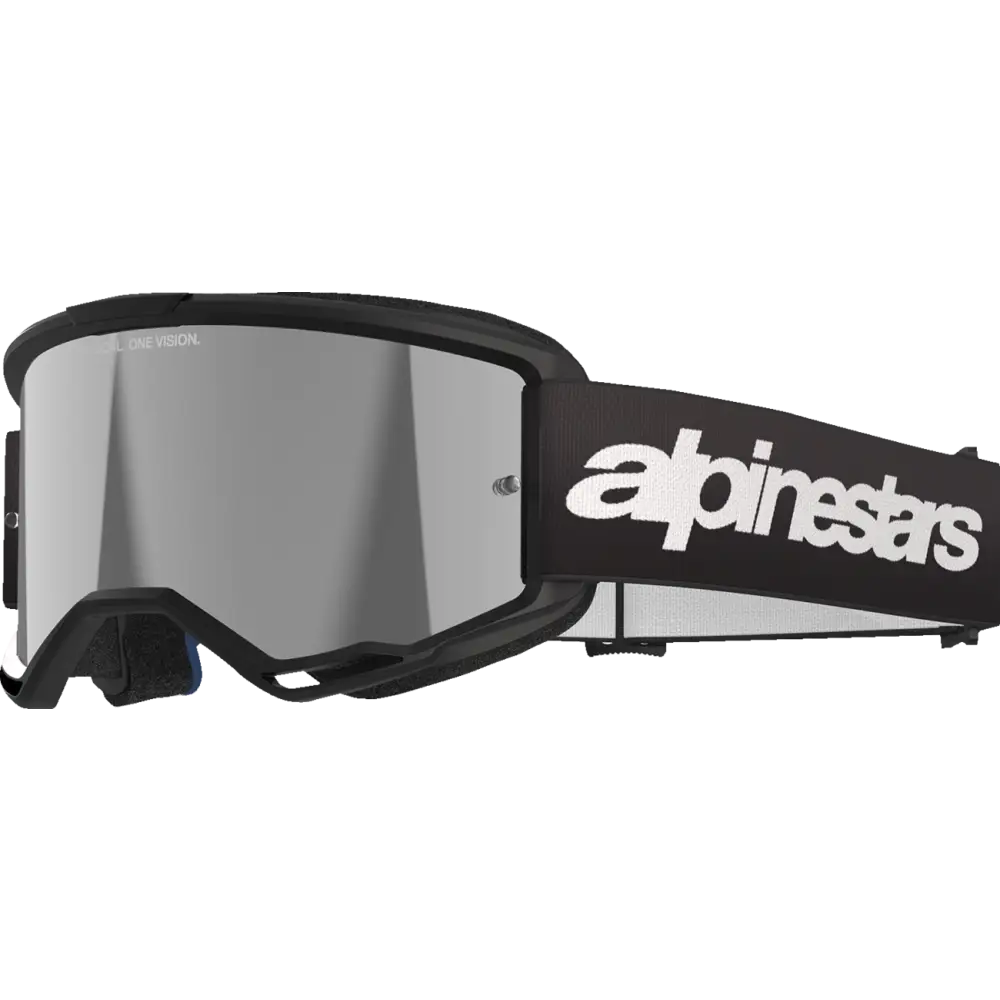 Alpinestars GOGGLES Vision Goggle - Wordmark - Black / Silver Mirror - Eyewear Group