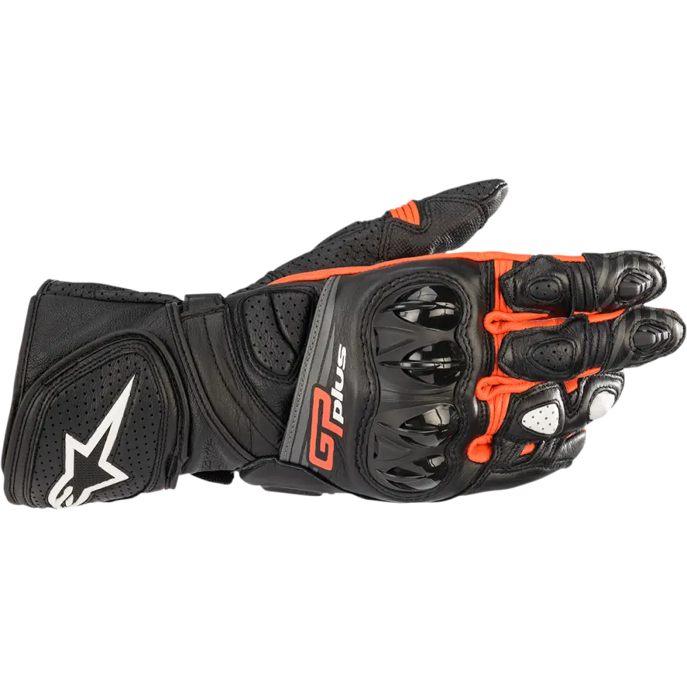 ALPINESTARS GP Plus R v2 Gloves - Black/Fluo Red - XL 3556520-1030-XL