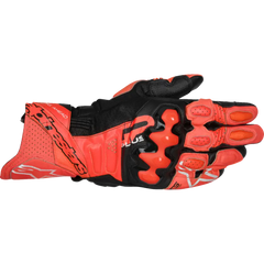 ALPINESTARS GP Plus R V3 Leather Gloves - Bright Red/Fluo Red/Black - 2XL 3550825-3097-2X