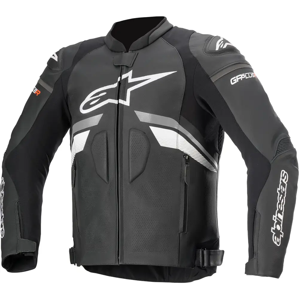 ALPINESTARS GP Plus R v3 Leather Jacket - Black/Gray/White - US 48 / EU 58 3100620-102-58