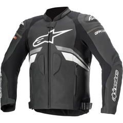 ALPINESTARS GP Plus R v3 Leather Jacket - Black/Gray/White - US 48 / EU 58 3100620-102-58