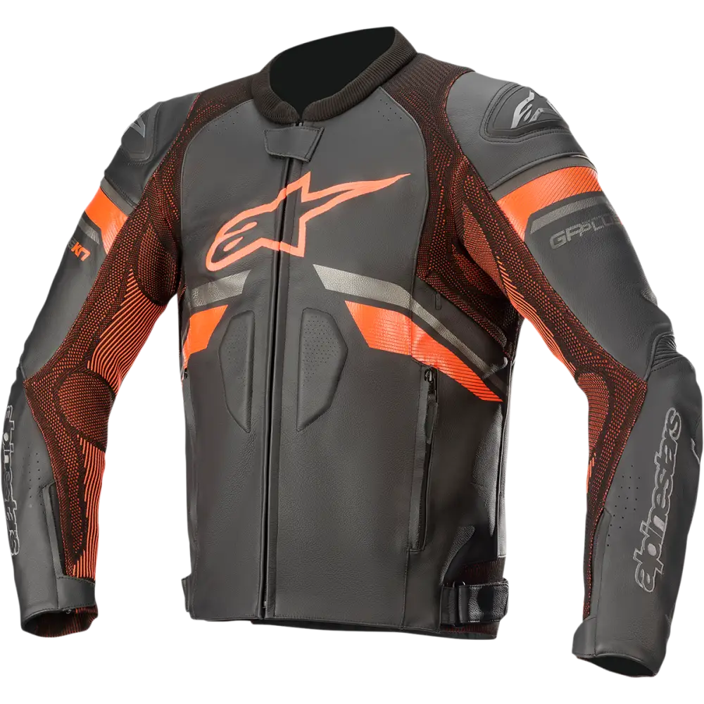 ALPINESTARS GP Plus R v3 Rideknit? Leather Jacket - Black/Red Fluo - US 46 / EU 56 3100321-1030-56