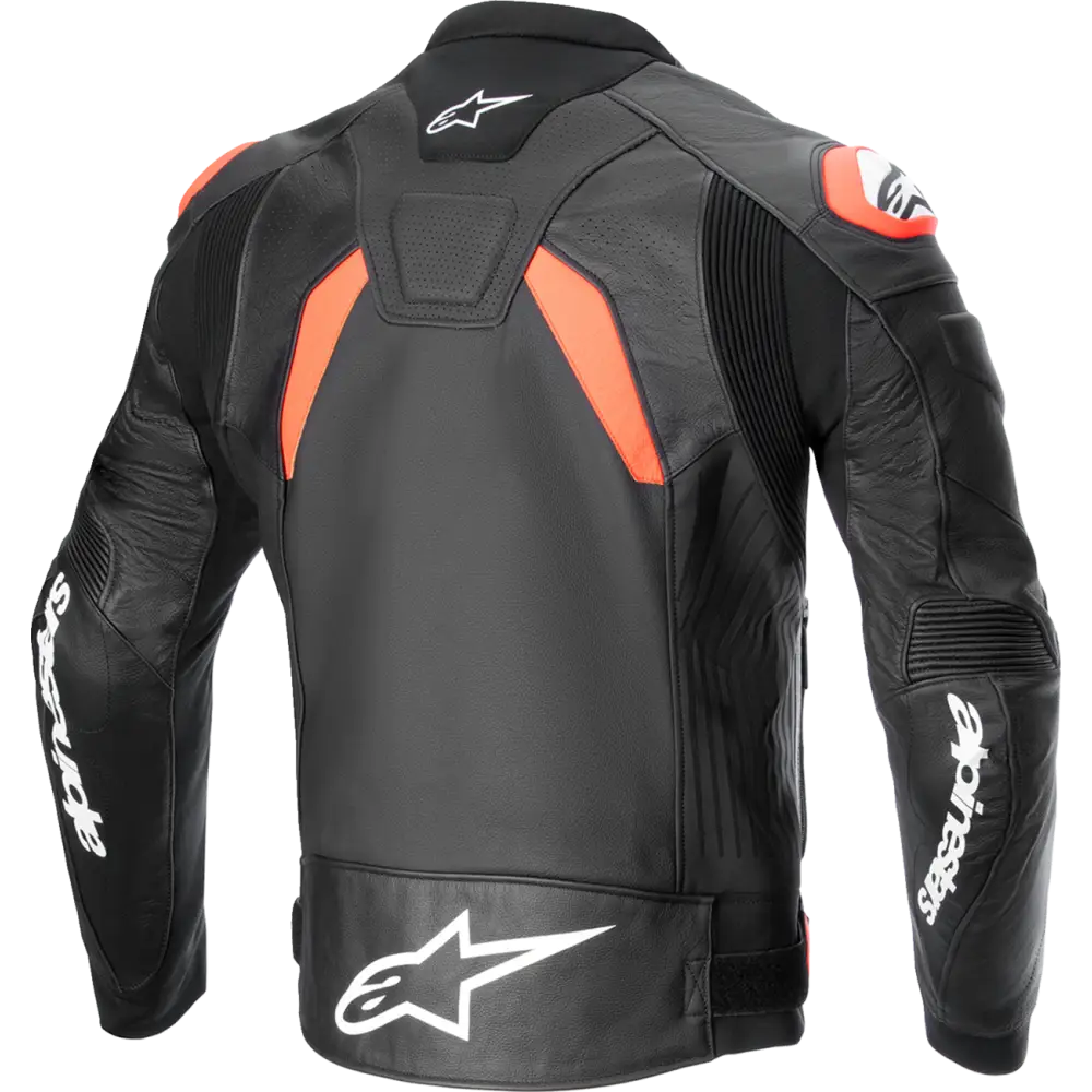 ALPINESTARS GP Plus R v4 Airflow Leather Jacket - Black/Red Fluo/White - US 48 / EU 58 3100624-1321-58