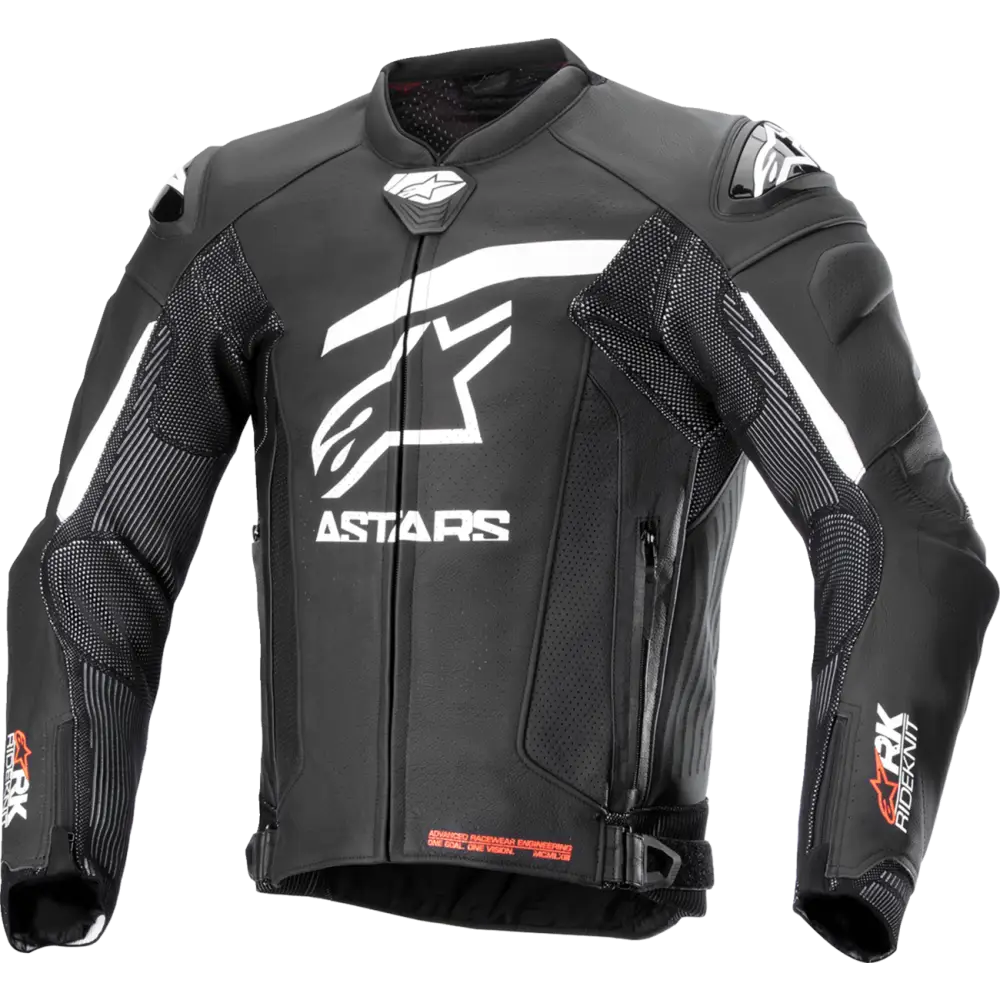 ALPINESTARS GP Plus R v4 Rideknit? Leather Jacket - Black/White - US 44 / EU 54 3100324-12-54