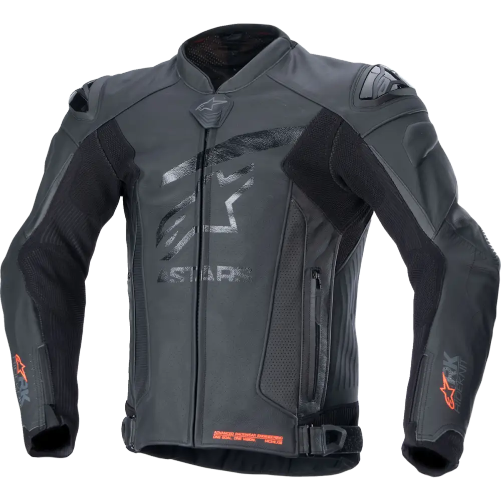 Alpinestars GP Plus R v4 Rideknit Leather Jacket - Various Colors - Black/Black / 48