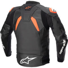 ALPINESTARS GP Plus v4 Leather Jacket - Black/Red Fluo/White - US 42 / EU 52 3100524-1321-52