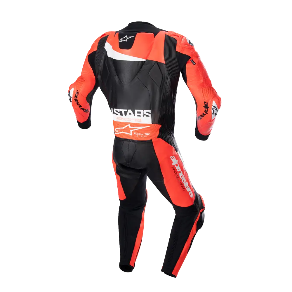 ALPINESTARS GP Plus v4 Leather Suit - Black/Red Fluo/White - US 42 / EU 52 3150523132152