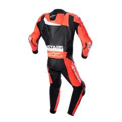 ALPINESTARS GP Plus v4 Leather Suit - Black/Red Fluo/White - US 42 / EU 52 3150523132152