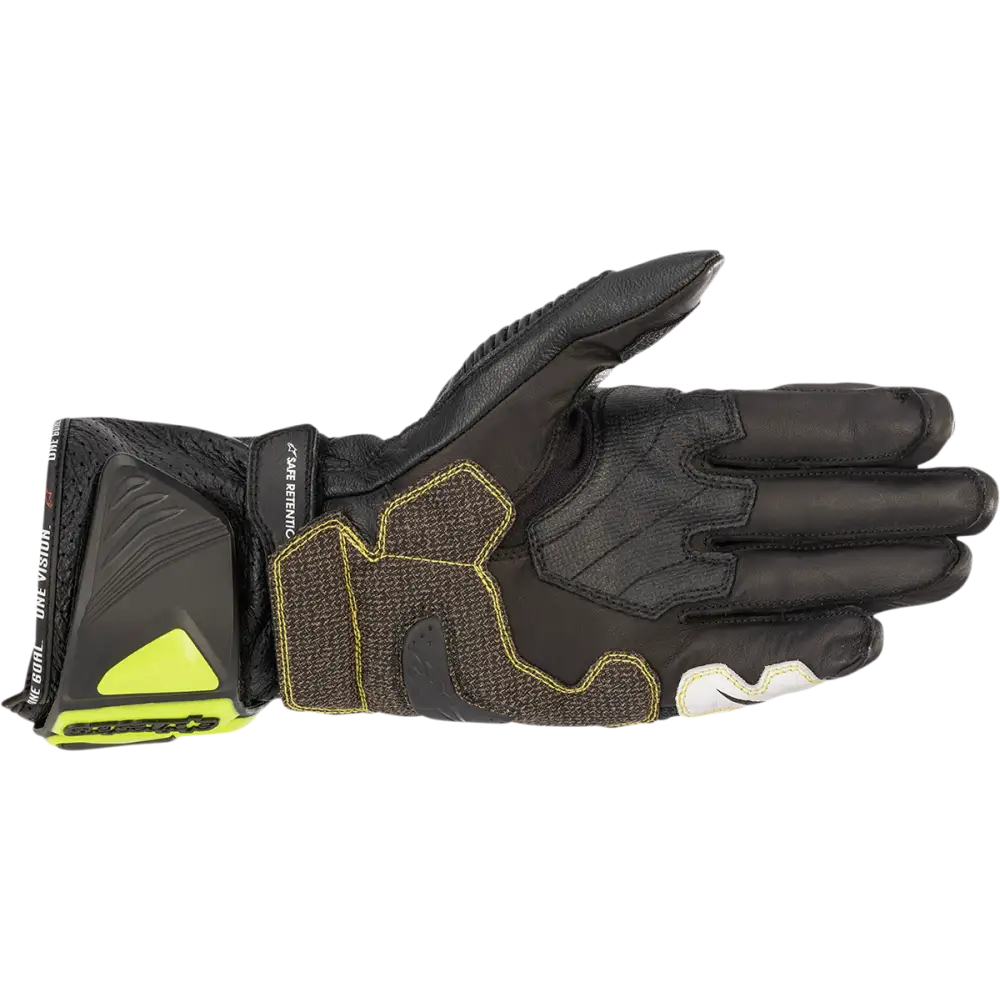 ALPINESTARS GP Tech V2 S Gloves - Black/Fluo Yellow/White/Fluo Red - Large 3556422-1503-L