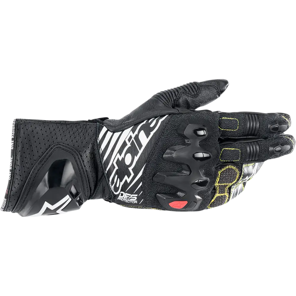 ALPINESTARS GP Tech V2 S Gloves - Black/White - 2XL 3556422-12-2X