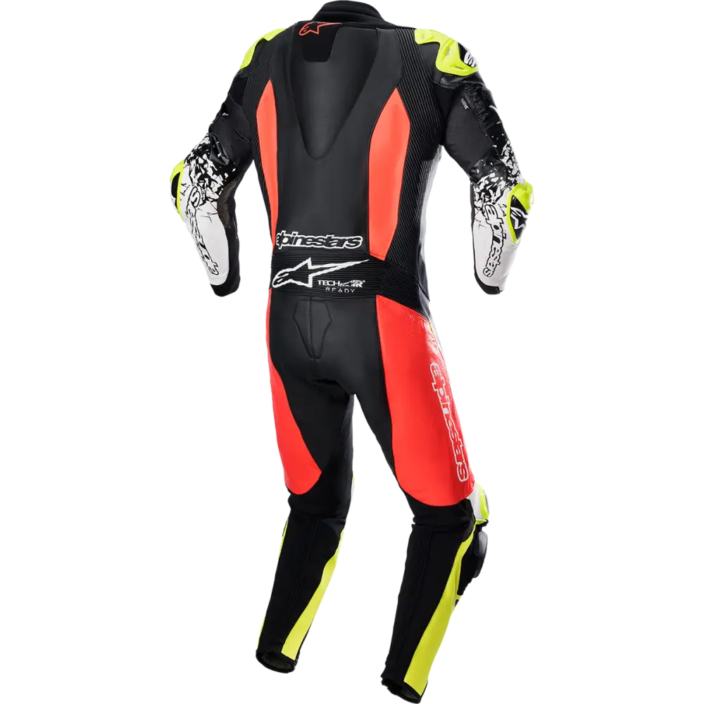 ALPINESTARS GP Tech v4 Leather Suit - Black/Red/Yellow Fluorescent - US 46 / EU 56 3156822-1355-56