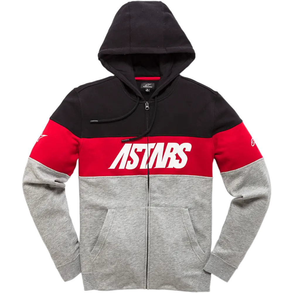 ALPINESTARS Grupo Zip Hoodie - Black/Heather Gray - 2XL 12105330010282X