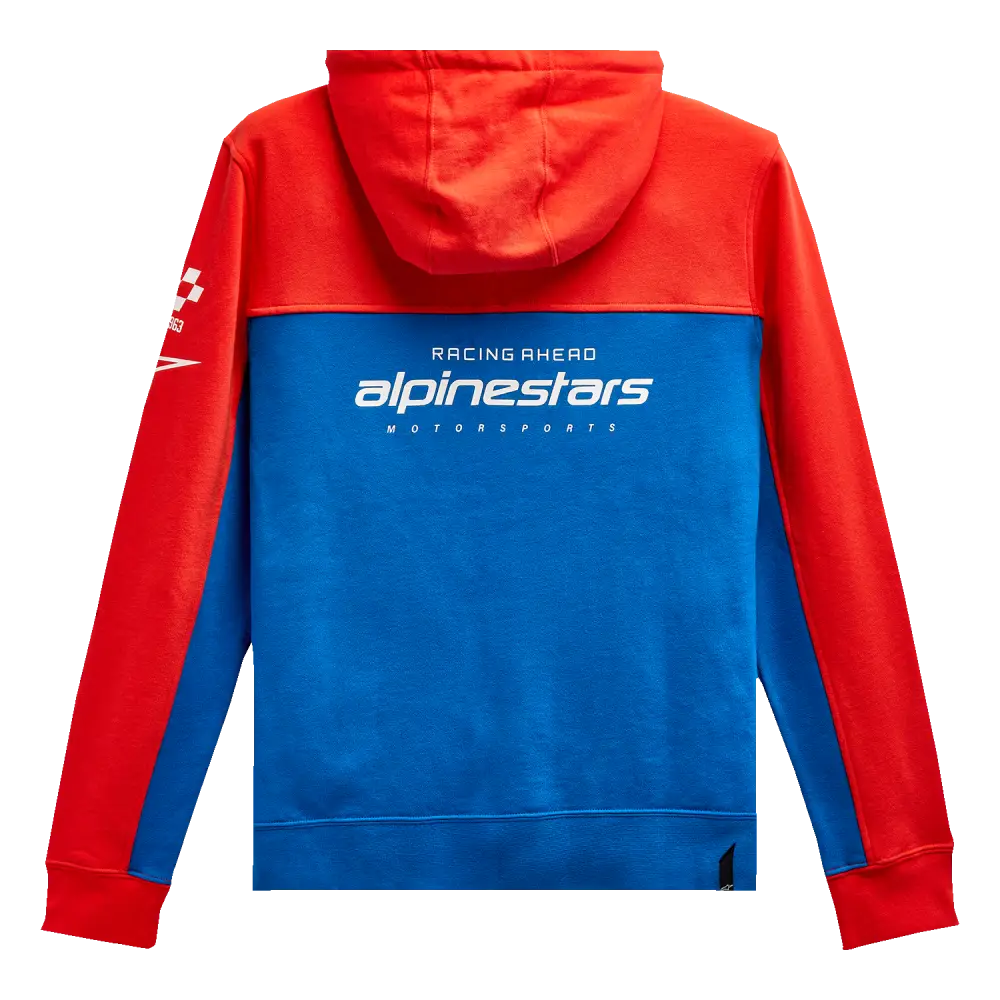 ALPINESTARS H Block Hoodie - Warm Red/Bright Blue - Large 1213510703171L