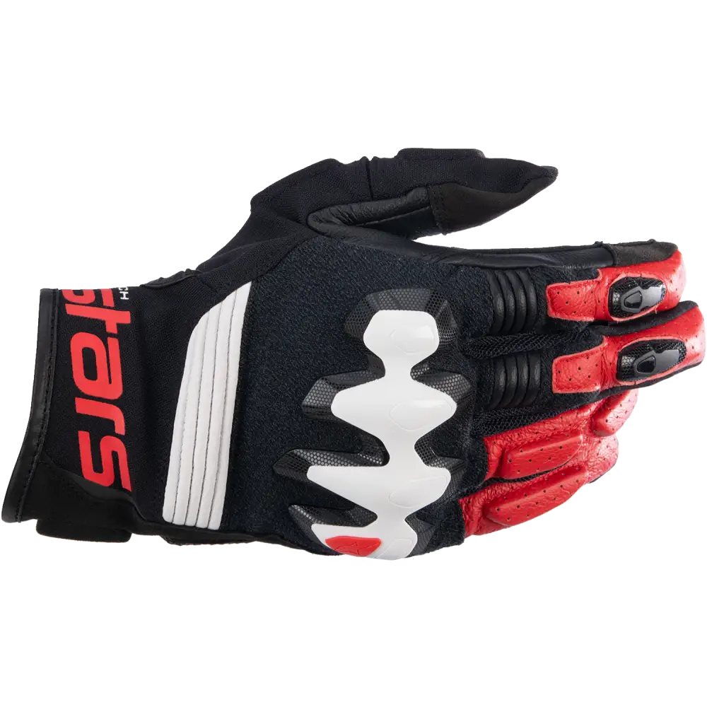 ALPINESTARS Halo Gloves - Black/White/Bright Red - Small 3504822-1304-S