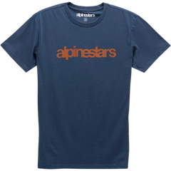 ALPINESTARS Heritage Word T-Shirt - Navy/Red - 2XL 12107300670302X