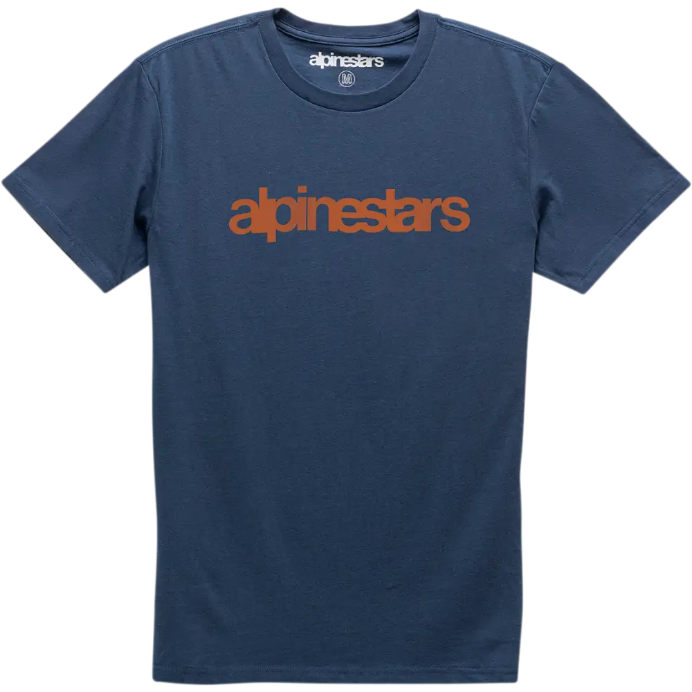 ALPINESTARS Heritage Word T-Shirt - Navy/Red - Medium 1210730067030M