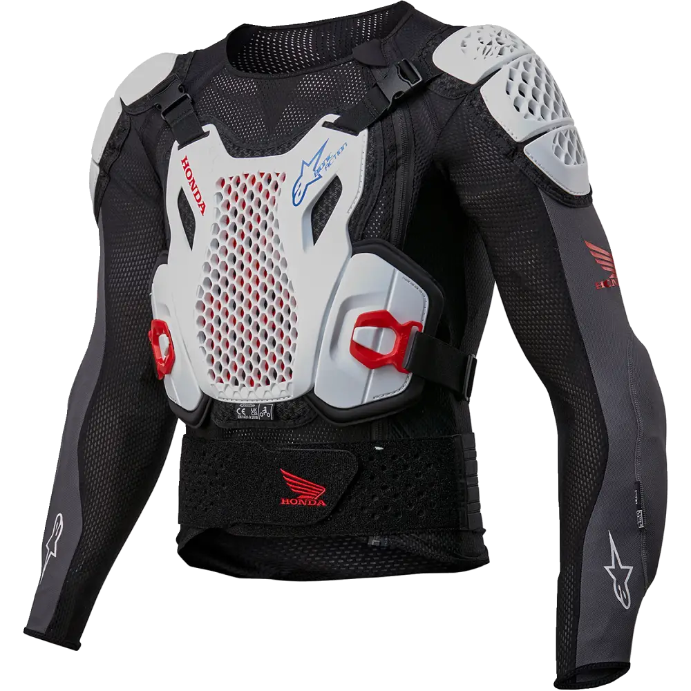 ALPINESTARS Honda Bionic Plus v2 Protection Jacket - Black/White/Blue/Bright Red - 2XL 6506023-1272-2X