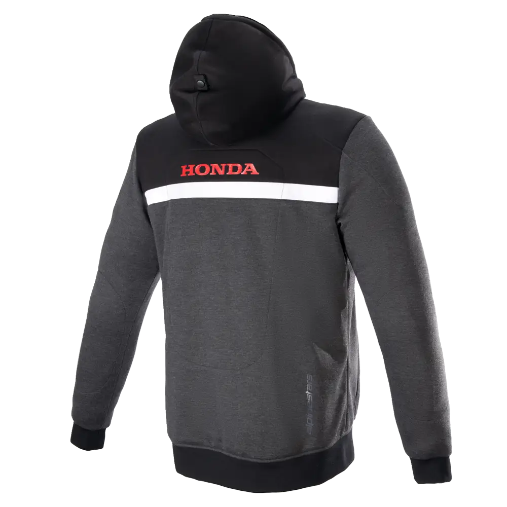 ALPINESTARS Honda Chrome Street Hoodie - Black/Gray/Red - 4XL 4201323-1908-4X