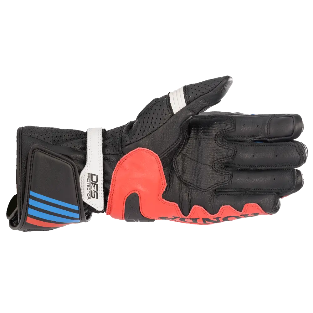 ALPINESTARS Honda GP Plus R v2 Gloves - Black/Bright Red/Blue - 3XL 3556321-1317-3X