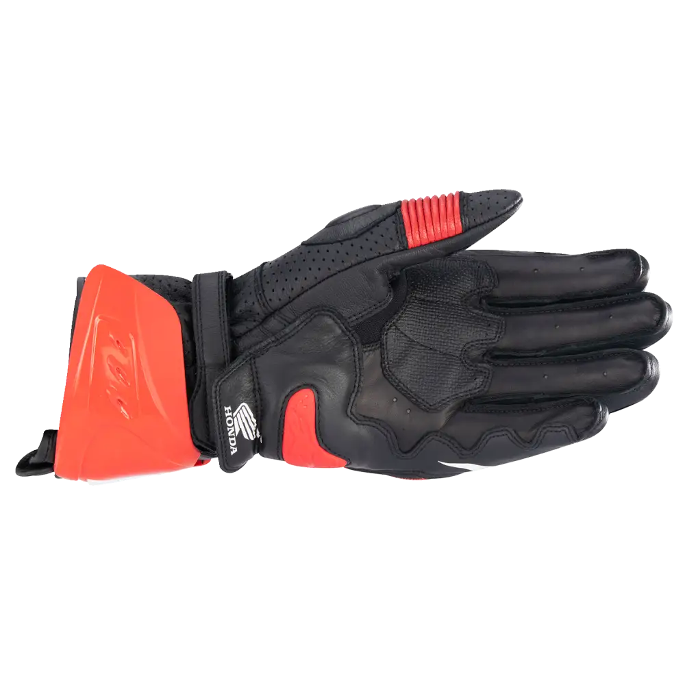 ALPINESTARS Honda GP Pro R3 Gloves - Black/Bright Red/Blue - 2XL 3556223-1317-2X
