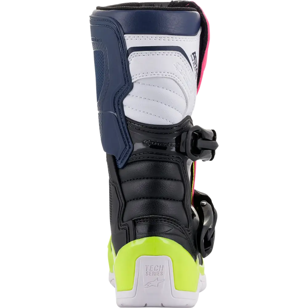 ALPINESTARS Kids Tech 3S Boots - Black/Blue/Pink/Yellow - US 1 2014518-1176-1