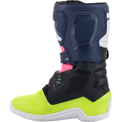 ALPINESTARS Kids Tech 3S Boots - Black/Blue/Pink/Yellow - US 11 2014518-1176-11