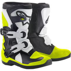 ALPINESTARS Kids Tech 3S Boots - Black/White/Yellow - US 10 2014518-125-10