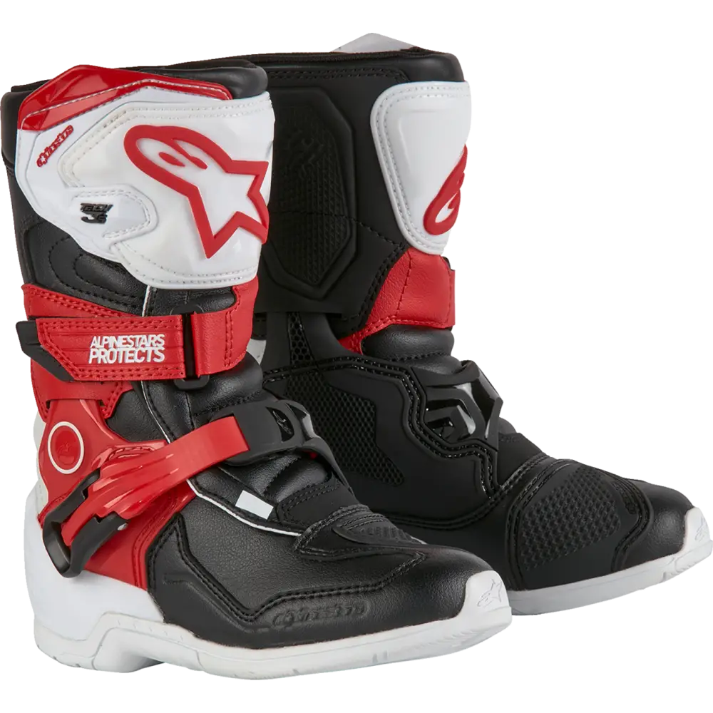 ALPINESTARS Kids Tech 3S Boots - Red/Black/White - US 1 2014524-2030-1