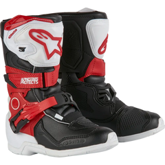 ALPINESTARS Kids Tech 3S Boots - Red/Black/White - US 1 2014524-2030-1