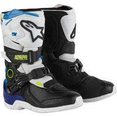 ALPINESTARS Kids Tech 3S Boots - White/Black/Blue - US 13 2014524-2179-13