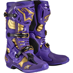 ALPINESTARS Limited Edition Salt Lake Tech 10 Boots - Purple/Gold/Black - US 9 2010020-373-9