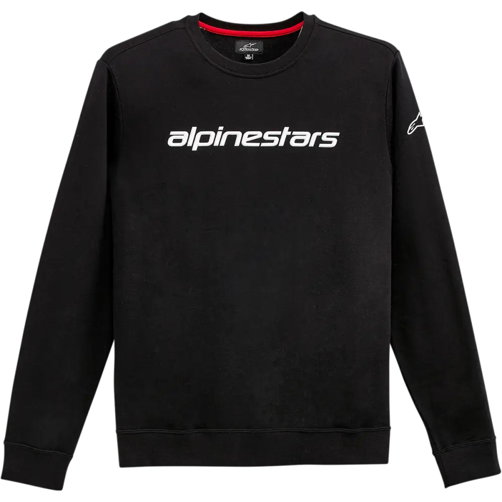 ALPINESTARS Linear Crew Fleece - Black/White - 2XL 12125132410202X