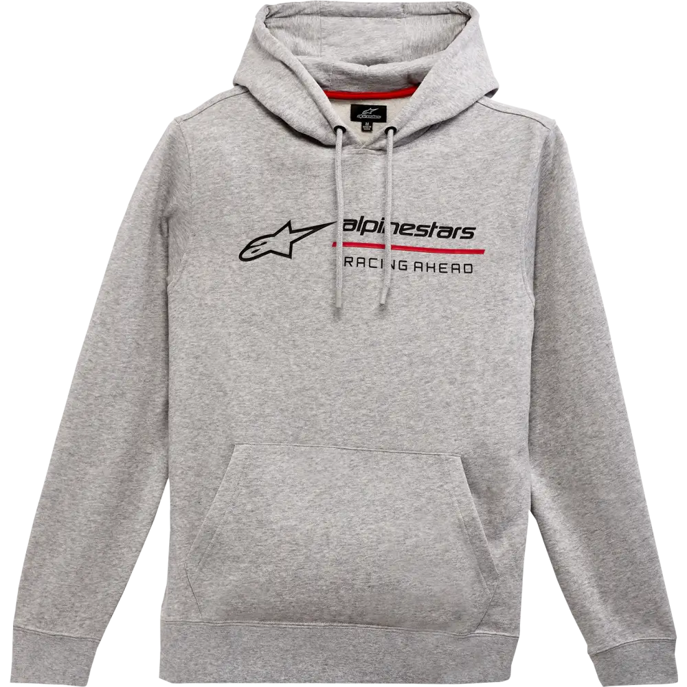 ALPINESTARS Linear Race Hoodie - Heather Gray - Large 1232-510001026L
