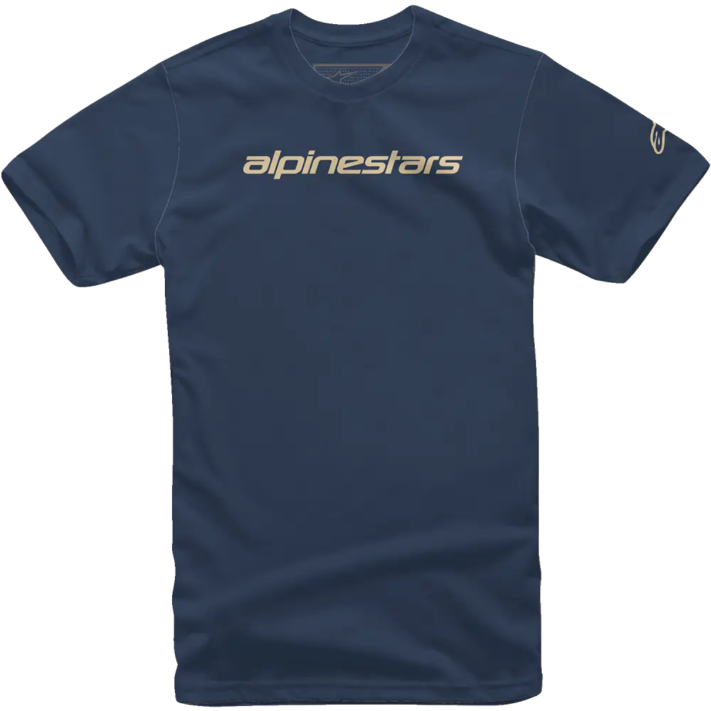 ALPINESTARS Linear Wordmark T-Shirt - Navy/Stone - XL 1212720207128XL