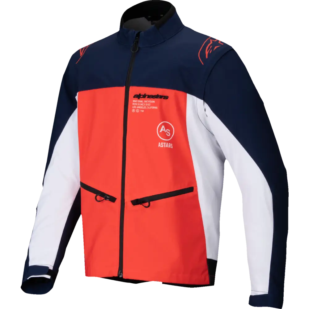 Alpinestars Lite-Dura Softshell Jacket - Navy/Orange/White / Small - Offroad Atv Apparel Group