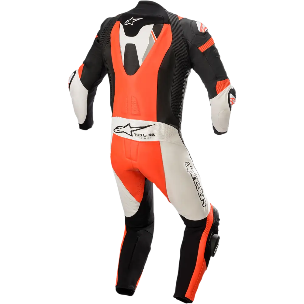 ALPINESTARS Missile Ignition v2 1-Piece Leather Suit - Black/White/Red Fluo - US 44 / EU 54 3150222-1231-54