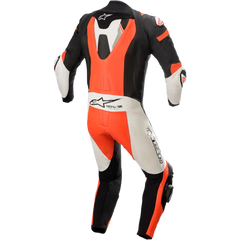 ALPINESTARS Missile Ignition v2 1-Piece Leather Suit - Black/White/Red Fluo - US 46 / EU 56 3150222-1231-56