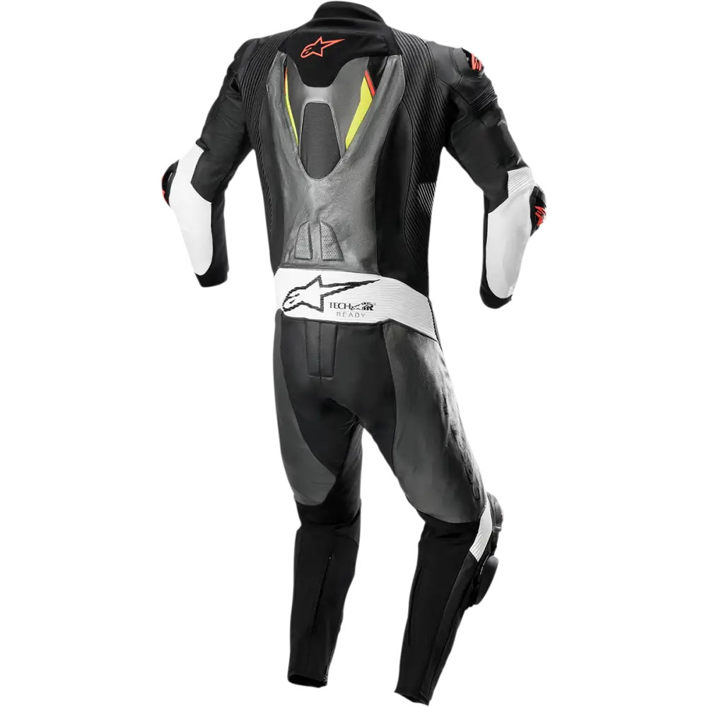 ALPINESTARS Missile Ignition v2 1-Piece Leather Suit - Metallic Gray/Black/Yellow/Red Fluo - US 36 / EU 46 3150222-9135-46