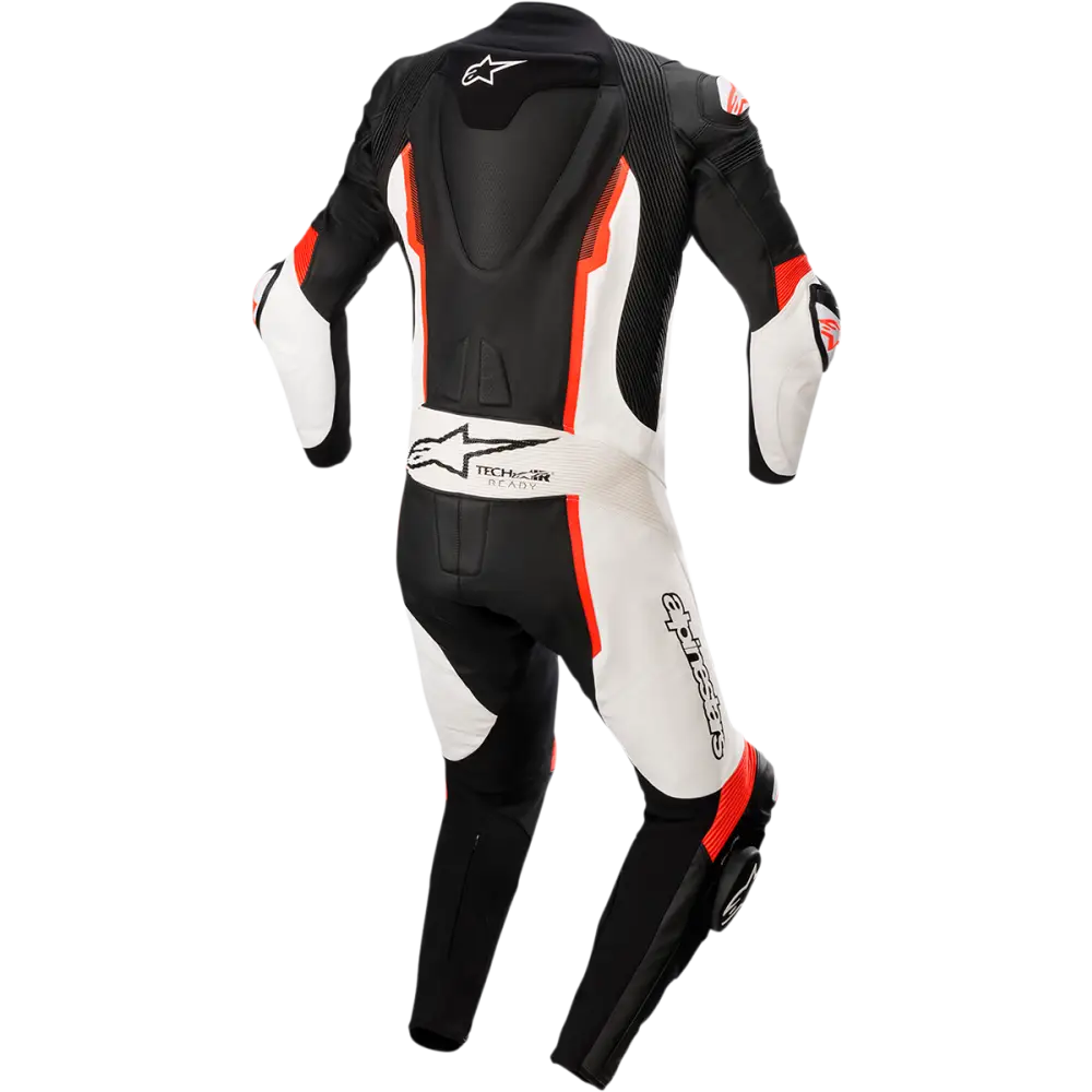 ALPINESTARS Missile v2 1-Piece Leather Suit - Black/White/Red Fluo - US 36 / EU 46 3150122-1231-46