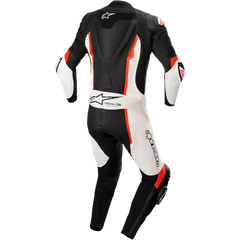 ALPINESTARS Missile v2 - 1-Piece Leather Suit - Black/White/Red Fluo - US 44 / EU 54 3150122-1231-54