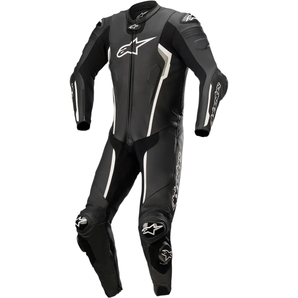 ALPINESTARS Missile v2 1-Piece Leather Suit - Black/White - US 48 / EU 58 3150122-12-58