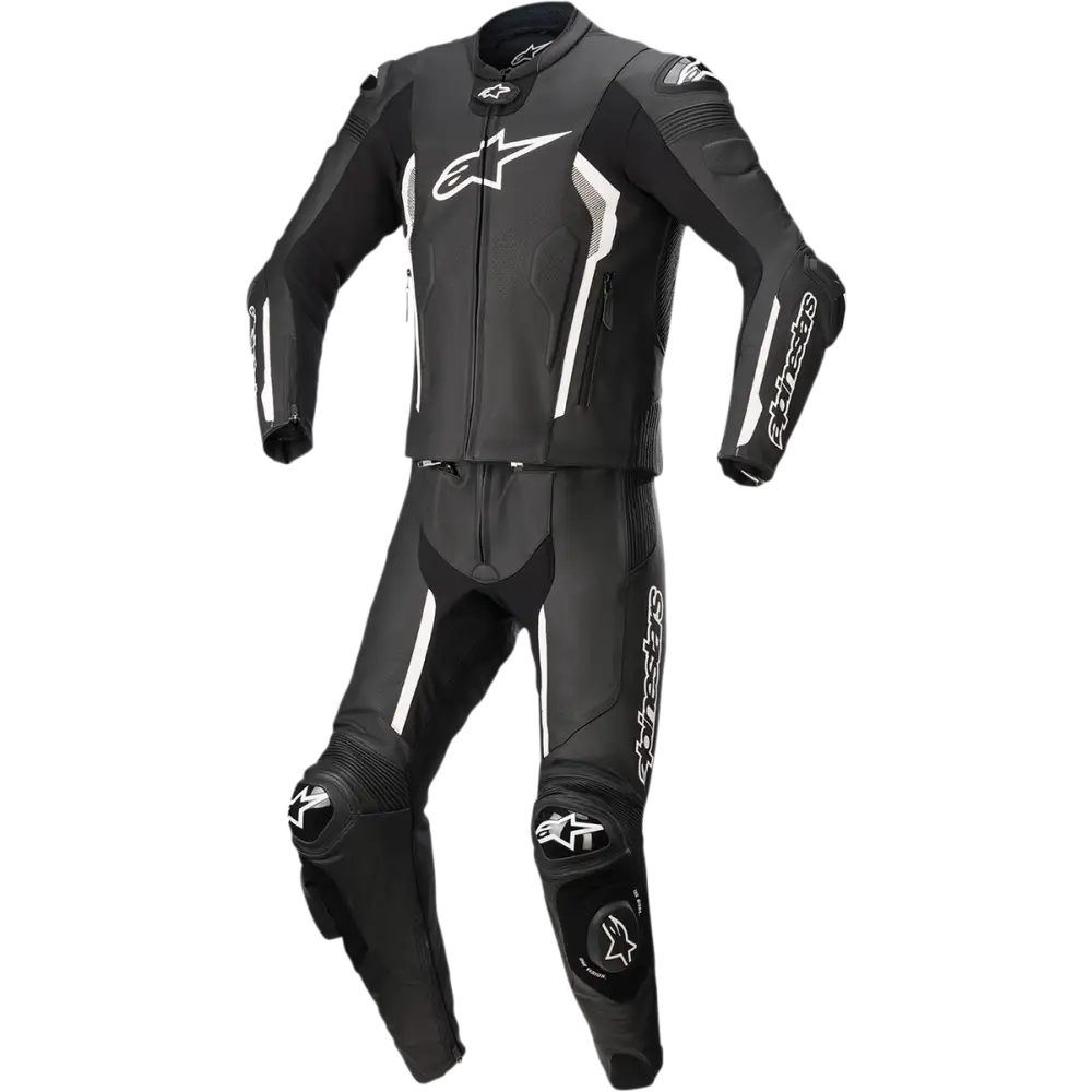 ALPINESTARS Missile v2 2-Piece Leather Suit - Black/White - US 42 / EU 52 3160122-12-52