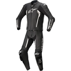 ALPINESTARS Missile v2 2-Piece Leather Suit - Black/White - US 46 / EU 56 3160122-12-56