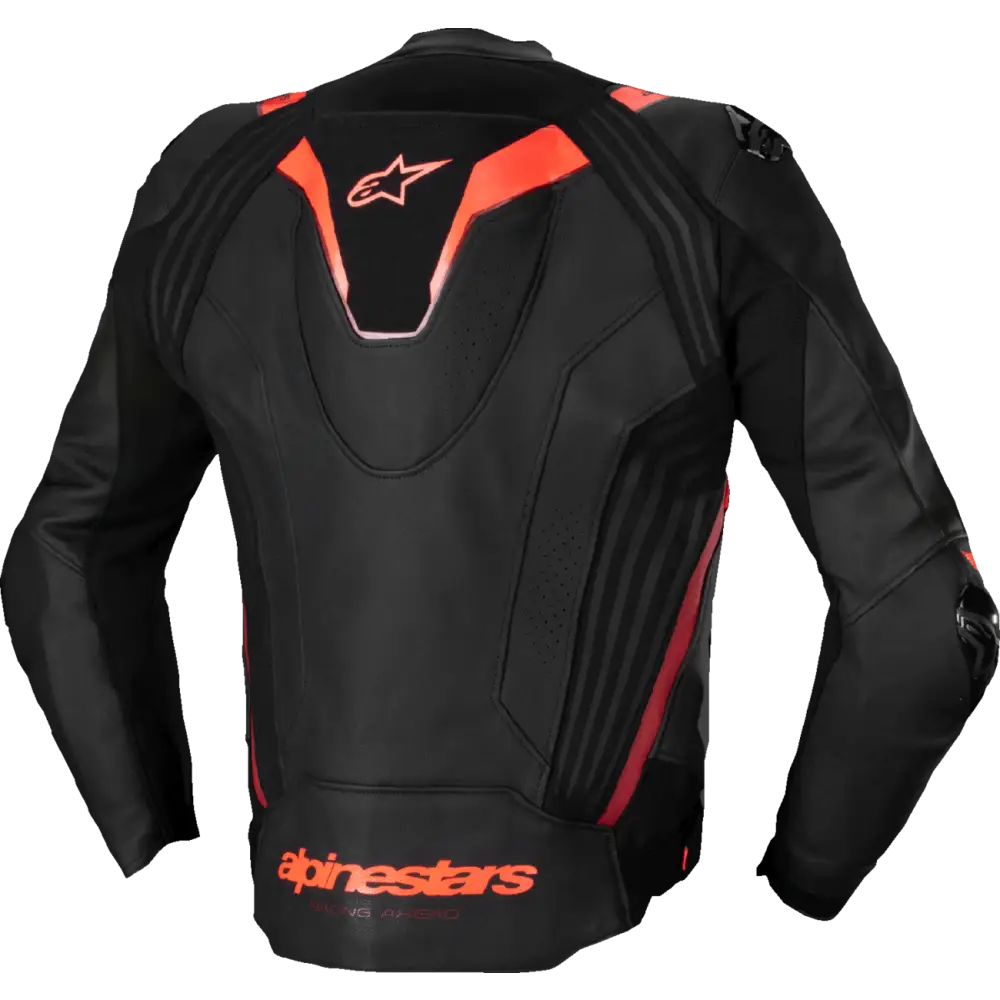 ALPINESTARS Missile v3 Ignition Leather Jacket - Black/Red Fluo/Dark Red - US 46 / EU 56 3100325-1365-56